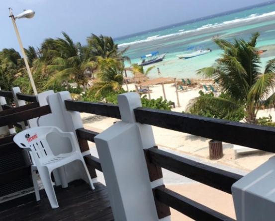 Hotel Blue Reef Frente Al Mar Mahahual Bagian luar foto