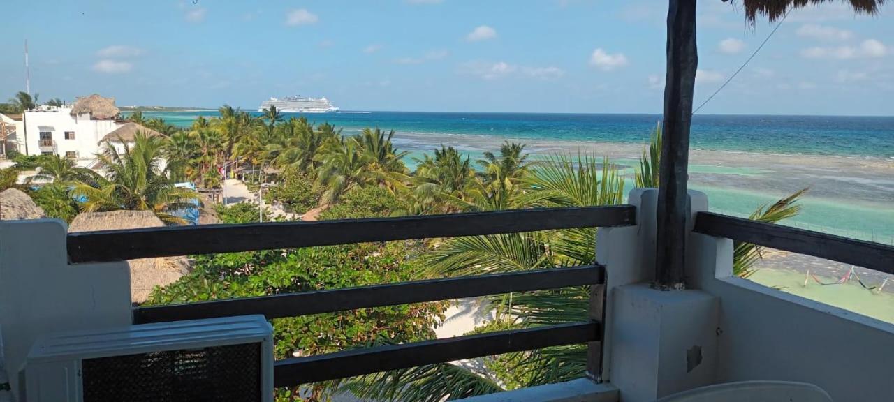 Hotel Blue Reef Frente Al Mar Mahahual Bagian luar foto