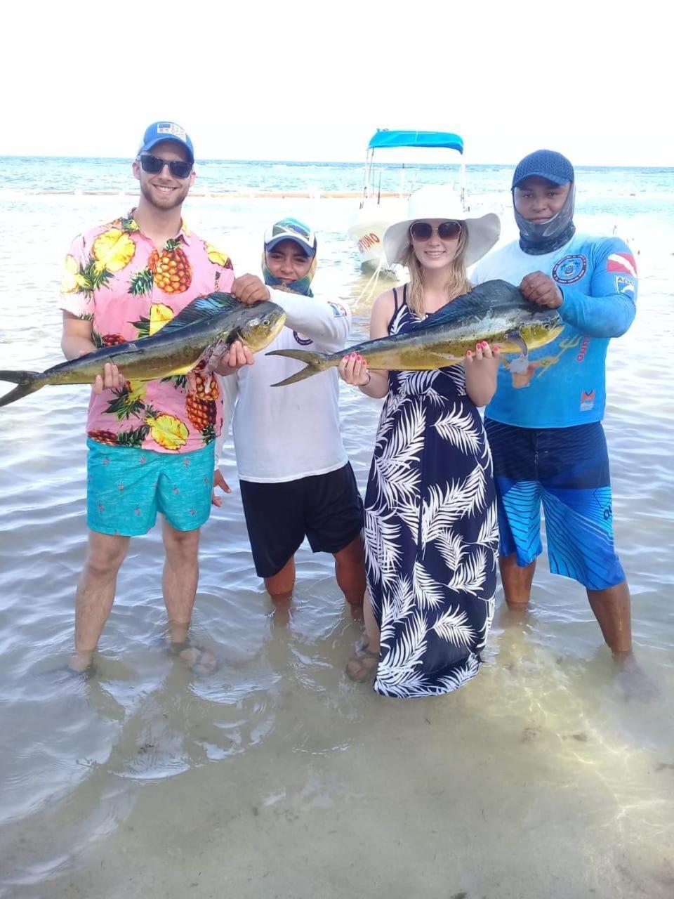 Hotel Blue Reef Frente Al Mar Mahahual Bagian luar foto